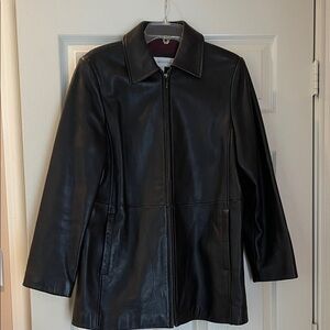 Liz Claiborne Black Leather Jacket